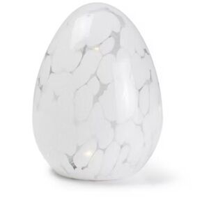 Merkury Innovation Confetti Glass LED Egg White